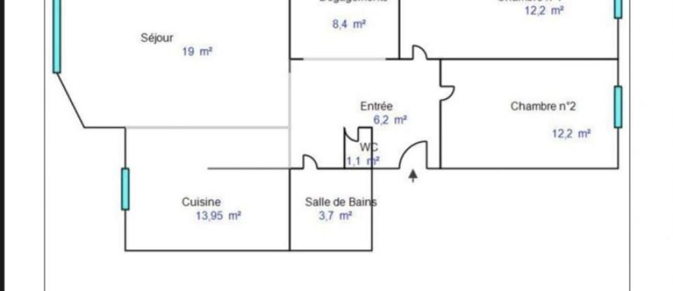 Appartement 3 pièces de 77 m² à Saint-Étienne (42000)