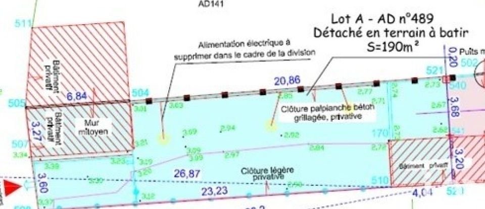 Land of 190 m² in Le Pouliguen (44510)