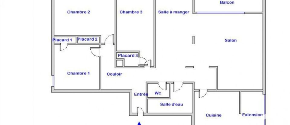 Apartment 4 rooms of 93 m² in Marseille (13004)