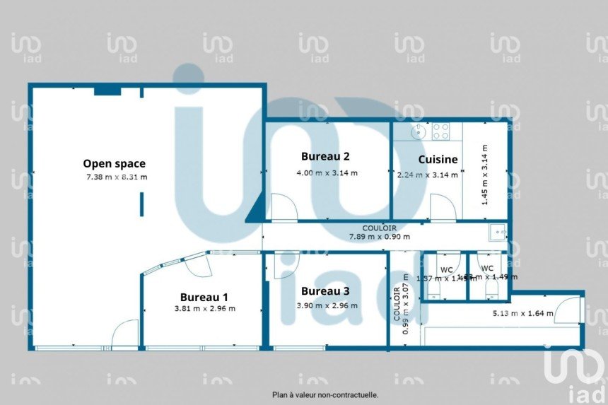 Bureaux de 120 m² à Besançon (25000)