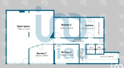 Bureaux de 120 m² à Besançon (25000)