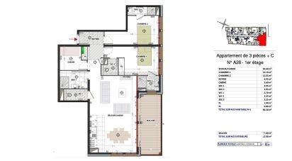 Appartement 3 pièces de 90 m² à Les Gets (74260)