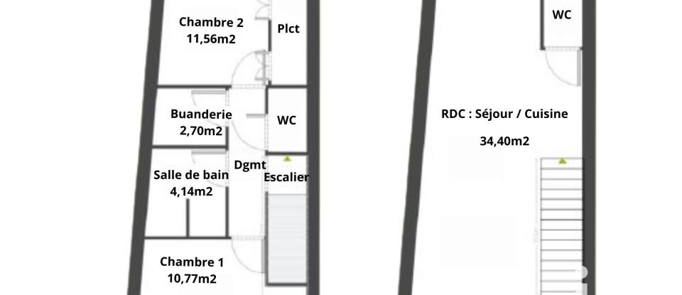 Appartement 3 pièces de 69 m² à Arnas (69400)