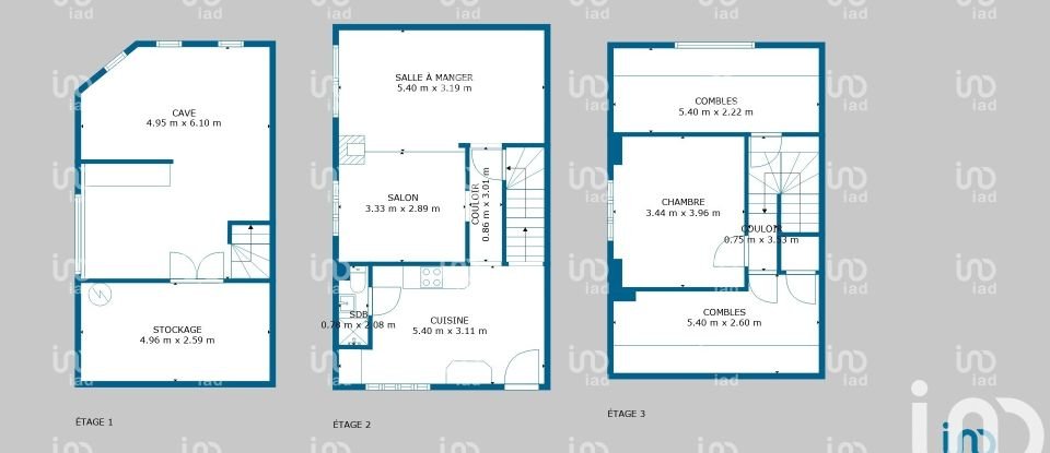 Maison 2 pièces de 65 m² à Donzy (58220)