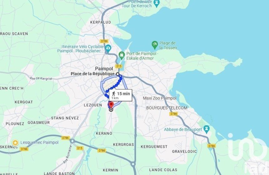 Terrain de 400 m² à Paimpol (22500)