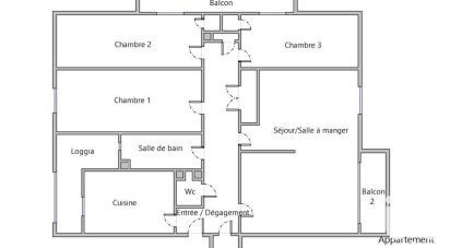 Appartement 5 pièces de 91 m² à Gagny (93220)