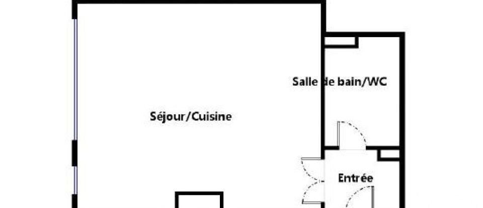 Studio 1 room of 33 m² in Paris (75012)