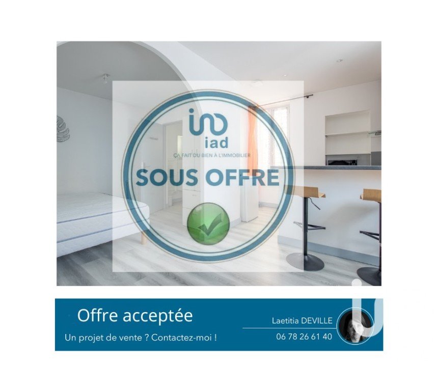 Apartment 1 room of 23 m² in Aix-les-Bains (73100)