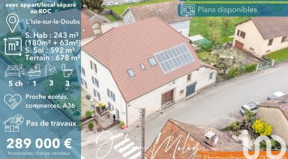Ferme 10 pièces de 243 m² à L'Isle-sur-le-Doubs (25250)