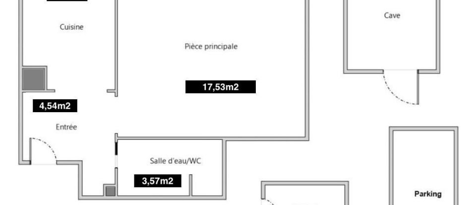 Appartement 2 pièces de 32 m² à Courtry (77181)