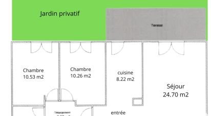 Appartement 3 pièces de 66 m² à Toulouse (31100)