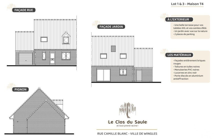 Maison 4 pièces de 88 m² à Wingles (62410)