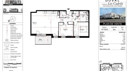 Appartement 3 pièces de 70 m² à Rixheim (68170)