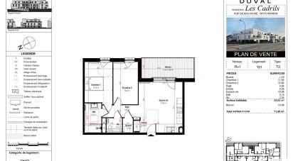 Apartment 3 rooms of 60 m² in Rixheim (68170)