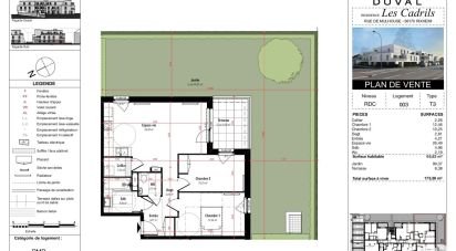Appartement 3 pièces de 65 m² à Rixheim (68170)