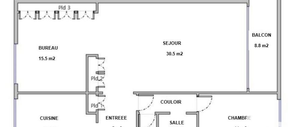 Apartment 3 rooms of 81 m² in Caluire-et-Cuire (69300)