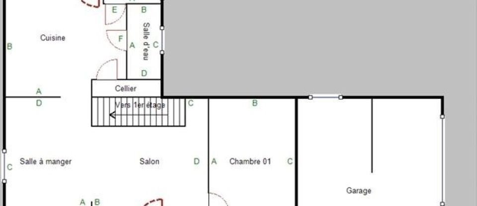 Maison 6 pièces de 80 m² à Vauxaillon (02320)