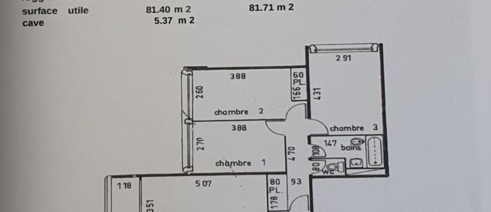 Apartment 4 rooms of 79 m² in Meaux (77100)