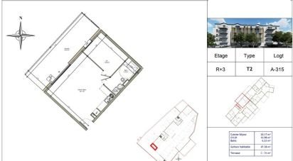 Apartment 2 rooms of 47 m² in Villerupt (54190)