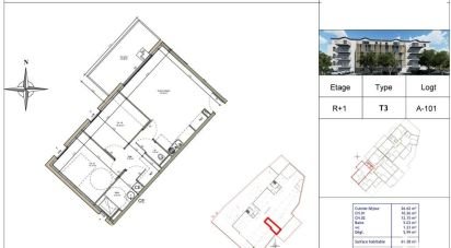 Apartment 3 rooms of 61 m² in Villerupt (54190)