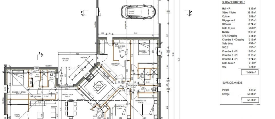 Land of 1,300 m² in Saint-Prouant (85110)