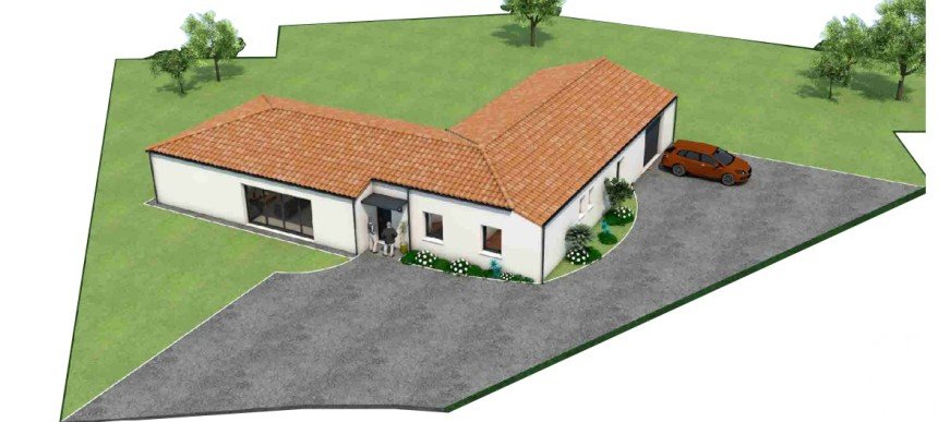 Land of 1,300 m² in Saint-Prouant (85110)