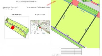 Land of 937 m² in Layrac-sur-Tarn (31340)