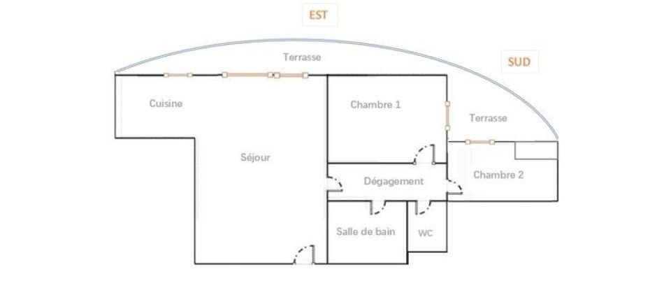 Appartement 3 pièces de 67 m² à Pantin (93500)