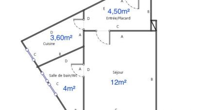 Apartment 1 room of 24 m² in Paris (75015)