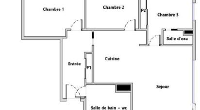 Apartment 4 rooms of 63 m² in Bois-d'Arcy (78390)