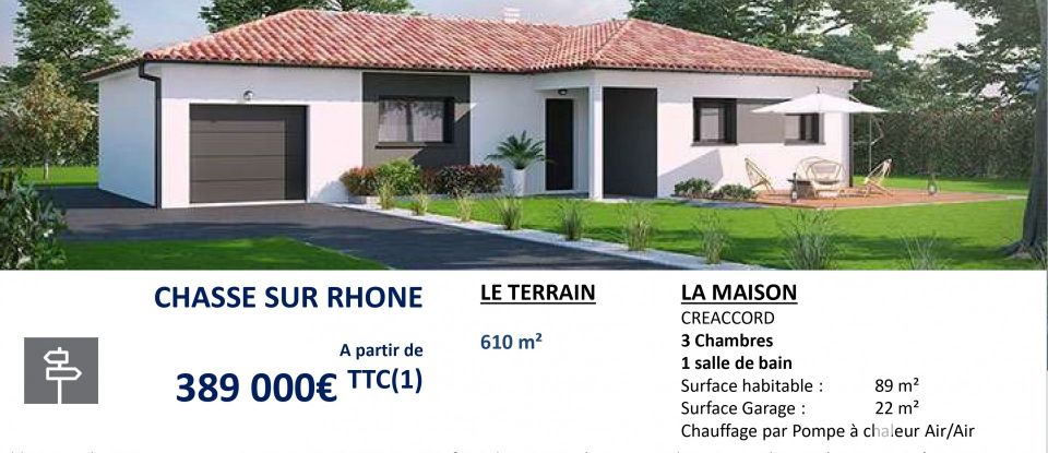 Land of 608 m² in Chasse-sur-Rhône (38670)