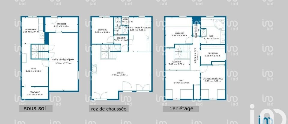 House 6 rooms of 125 m² in Morsang-sur-Orge (91390)