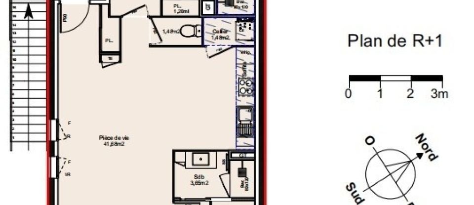 Appartement 3 pièces de 72 m² à Saint-Gilles (30800)
