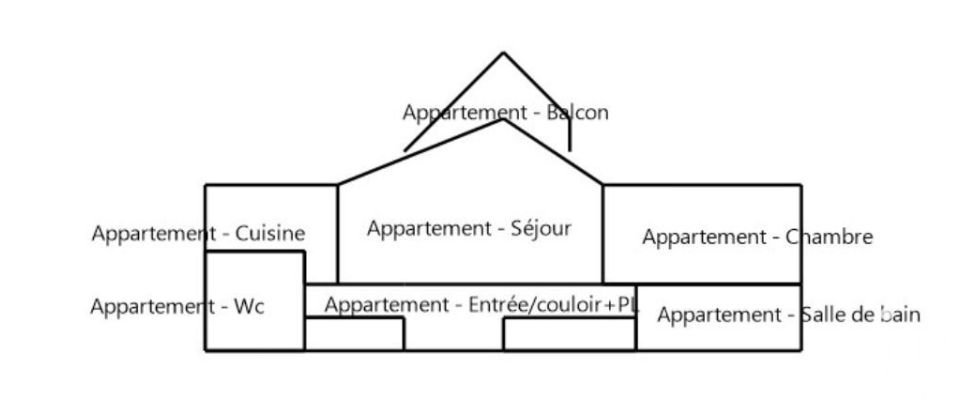 Appartement 2 pièces de 53 m² à Nogent-sur-Oise (60180)