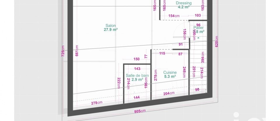 Town house 4 rooms of 115 m² in Colombes (92700)