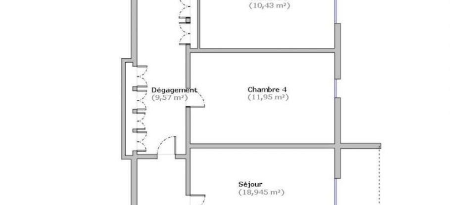 Appartement 5 pièces de 98 m² à Aubervilliers (93300)