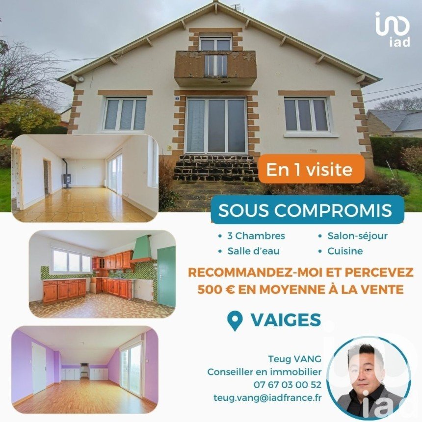 Maison 5 pièces de 123 m² à Vaiges (53480)