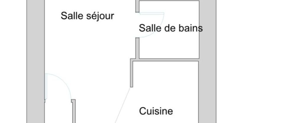 Appartement 1 pièce de 22 m² à Nancy (54000)