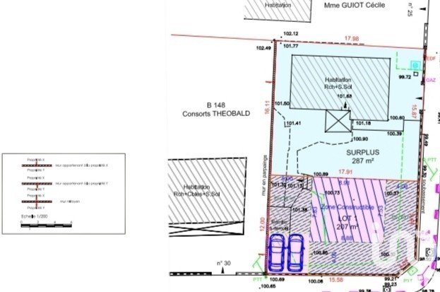 Land of 207 m² in Coubron (93470)