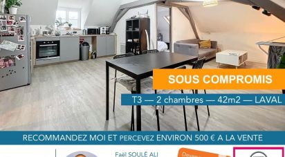 Apartment 3 rooms of 42 m² in Laval (53000)