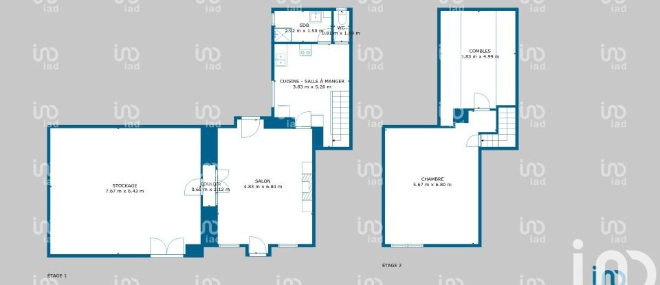 Maison 3 pièces de 76 m² à Arbourse (58350)