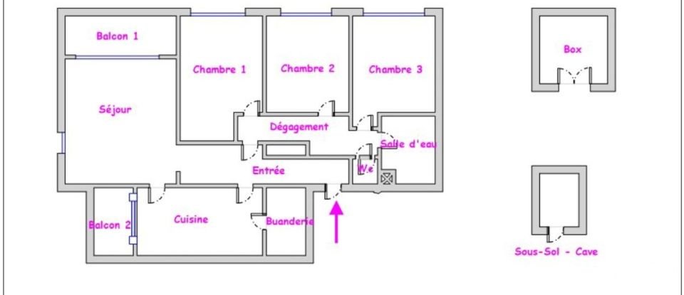 Appartement 4 pièces de 86 m² à Arpajon (91290)