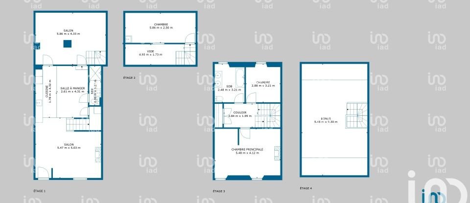 Town house 5 rooms of 170 m² in Marseille (13016)