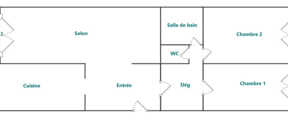 Appartement 3 pièces de 68 m² à Paris (75020)