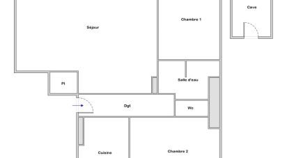 Appartement 3 pièces de 62 m² à Brest (29200)