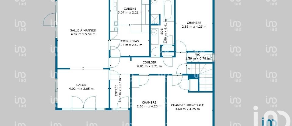 Maison 5 pièces de 104 m² à Fléac (16730)