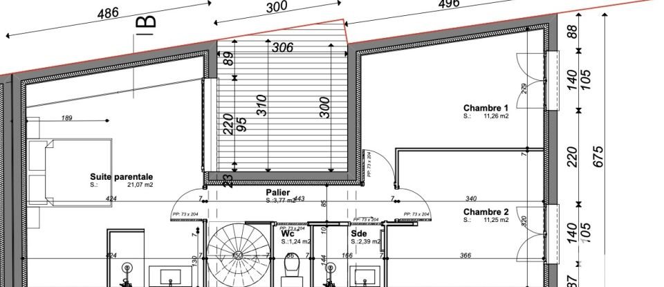 House 4 rooms of 104 m² in Toulouse (31200)