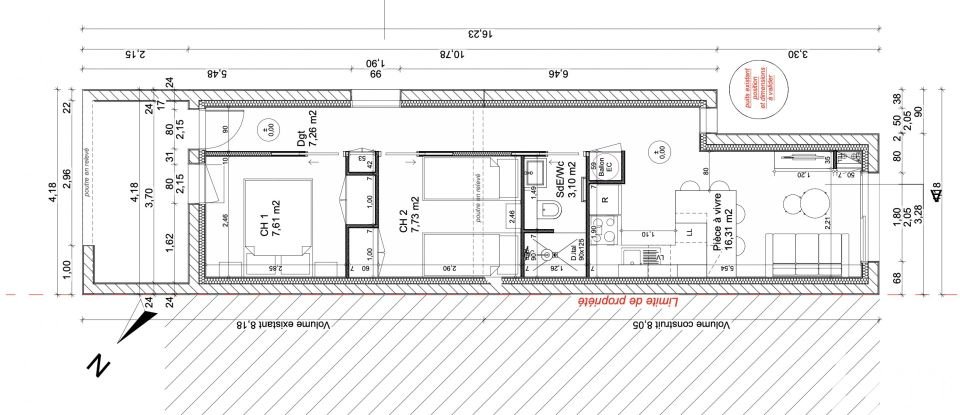 Maison 2 pièces de 29 m² à Rezé (44400)