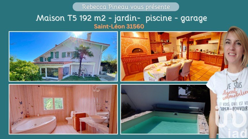 House 7 rooms of 192 m² in Saint-Léon (31560)