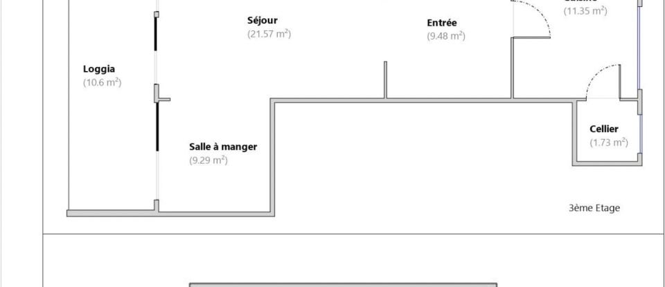 Appartement 4 pièces de 88 m² à Bron (69500)